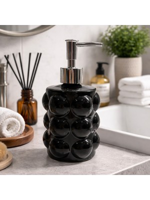 Vizka Oval Sıvı Sabunluk ,üzüm Modeli Cam Sabunluk , 300ML