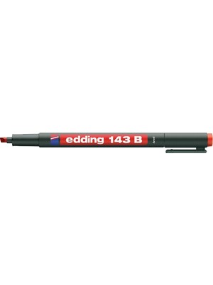 Kitabevimden Edding Asetat Kalemi(10 Adet) Permanent B Seri 1-3 mm Kırmızı 143 B