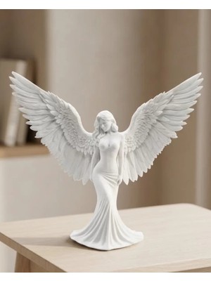 Misim Home Dekoratif Melek Insan Figürlü 3D Heykel Biblo Modern Ev Dekoru - AA002X-7NTHI9