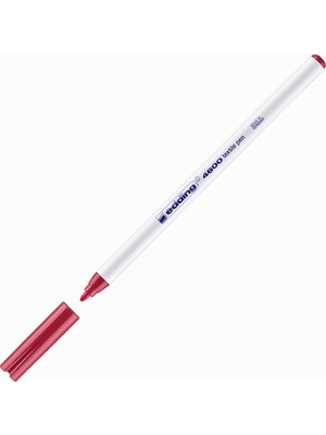Kitabevimden Edding T-Shırt Kalemi Yuvarlak Uçlu 1 mm Karmin 4600-10-PKT