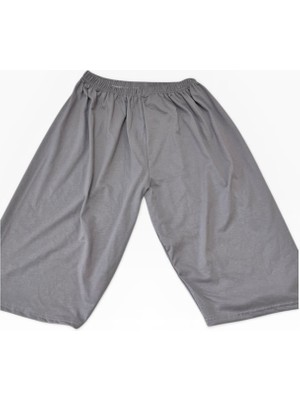  oversize pamuk penye kapri şort – büyük beden