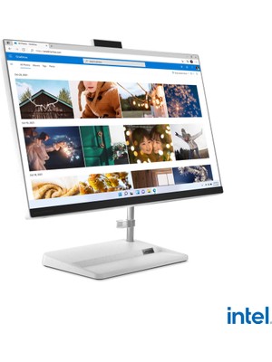 Fantastik Store Lenovo F0GH01JCTR, Ideacentre Aıo 3 24IAP7 I5-12450H 23,8&amp;quot; Fhd Ekran, 16GB Ddr4 Ram, 512GB Ssd, Paylaşımlı Ekran Kartı, Free Dos, All In One Pc (Beyaz)