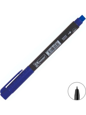 Kitabevimden Mikro CD Kalemi Permanent S Seri Mavi MK-419 (12LI)
