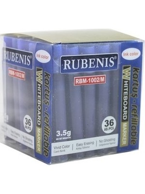 Kitabevimden Rubenis Tahta Kalemi Kartuşlu Mavi RBM-102/M--12 Li
