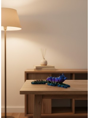 Misim Home Rainbow Hareketli Kurt Masa Dekoru Esnek Eklem Yapılı - AA002X-7OCVH6