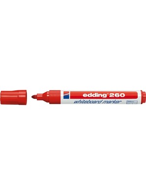 Kitabevimden Edding Tahta Kalemi Yuvarlak Uçlu 1.5-3mm Kırmızı 260 (10 Adet)