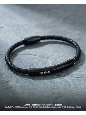 Begonia Accessories 316L Cerrahi Çelik Vip Collection Yüksek Kalite Paslanmaz Kararmaz Alerji Yapmaz Unisex Bileklik
