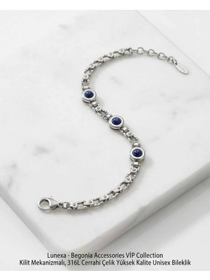Begonia Accessories 316L Cerrahi Çelik Vip Collection Yüksek Kalite Paslanmaz Kararmaz Alerji Yapmaz Unisex Bileklik