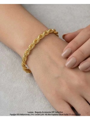 Begonia Accessories 316L Cerrahi Çelik Vip Collection Yüksek Kalite Paslanmaz Kararmaz Alerji Yapmaz Unisex Bileklik