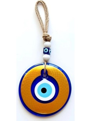 Ieg™ Nazar Boncuklu Gold Renk Kaplama Cam Duvar Dekoru