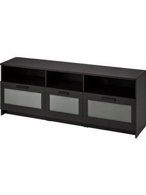 IKEA Siyah Fonksiyonel Tv Ünitesi 216X41X54 cm