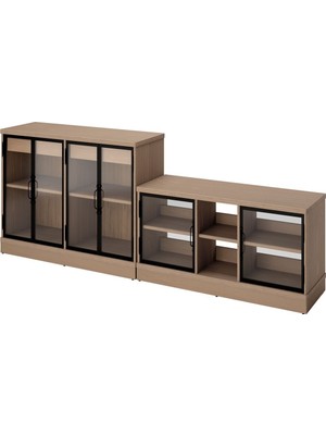 IKEA Kahverengi Kullanışlı Tv Ünitesi 322X47X81 cm