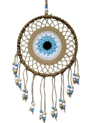 Elektronikçim Örgülü Duvar Süsü Capucino Kahvesi Duvar Süsü Boncuklu