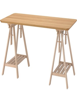 IKEA Huş Pratik Çalışma Masası 140X65 cm