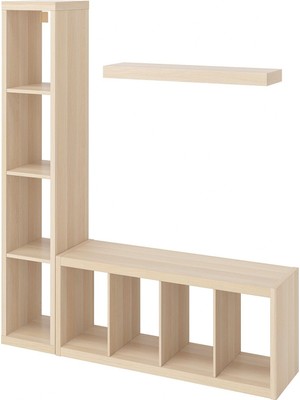 IKEA Meşe Fonksiyonel Tv Ünitesi 189X39X147 cm