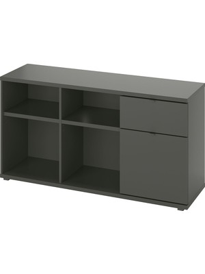 IKEA Gri Kullanışlı Tv Ünitesi 146X37X50 cm