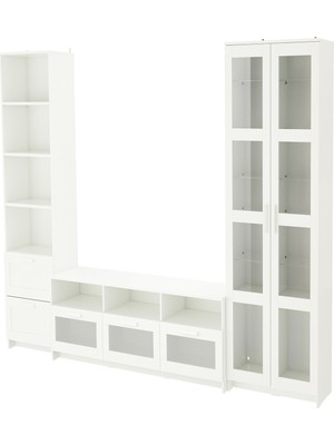 IKEA Beyaz Dayanıklı Tv Ünitesi 320X41X190 cm
