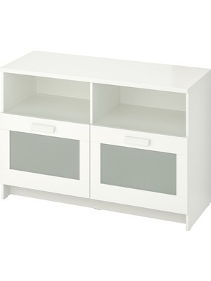 IKEA Beyaz Dayanıklı Tv Ünitesi 120X53 cm