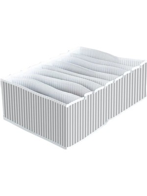 Elektronikçim 8 Bölmeli  Xl Pratik Bölmeli Çekmece Düzenleyici Organizer(Iç Çamaşırı Kravat Çorap Düze