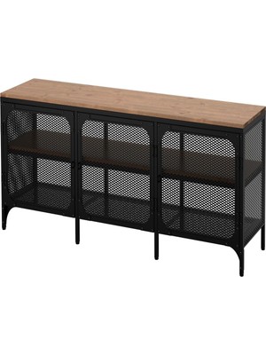 IKEA Siyah Şık Tv Ünitesi 150X54 cm