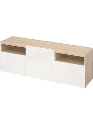 IKEA Meşe Fonksiyonel Tv Ünitesi 180X42X39 cm