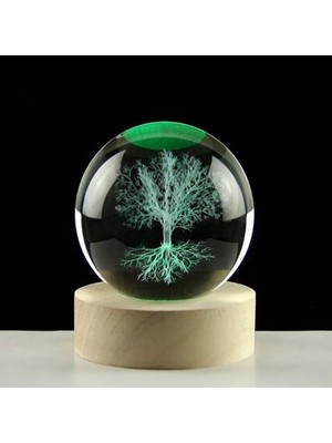 Elektronikçim Renk Değiştiren Hayat Ağaçı Cam Küre
