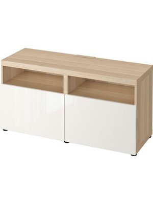 IKEA Meşe Şık Tv Ünitesi 120X42X39 cm