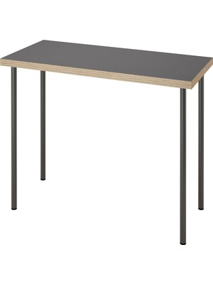 IKEA Gri Kullanışlı Çalışma Masası 140X60 cm