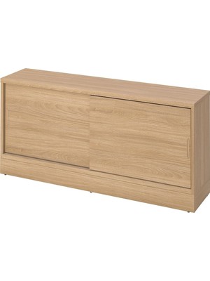 IKEA Meşe Modern Tv Ünitesi 178X37X55 cm