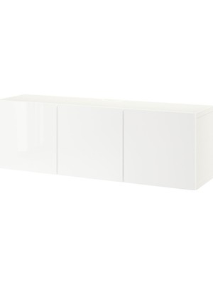 IKEA Beyaz Kullanışlı Tv Ünitesi 180X42X38 cm