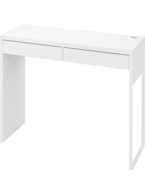 IKEA Beyaz Fonksiyonel Çalışma Masası 142X50 cm