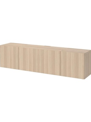 IKEA Meşe Kullanışlı Tv Ünitesi 240X42X38 cm