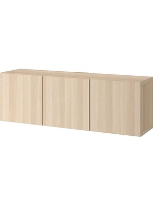 IKEA Meşe Pratik Tv Ünitesi 180X42X38 cm