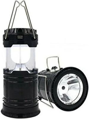 Elektronikçim Solar Şarjlı Güneş Enerjili Fan Kamp Feneri Güneş Paneli Kamp Şarjlı Işıldak USB Şarj