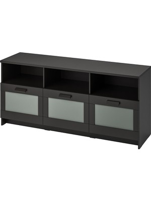 IKEA Siyah Şık Tv Ünitesi 180X53 cm