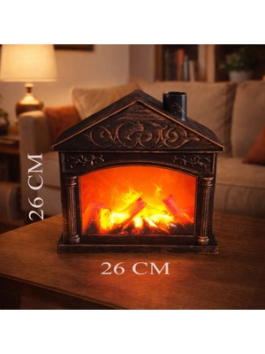 Elektronikçim Dekoratif Ledli Ev Tasarımlı Şömine