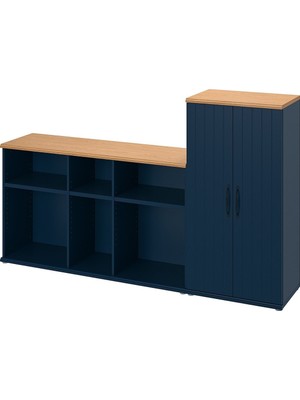 IKEA Mavi Fonksiyonel Tv Ünitesi 226X38X90 cm