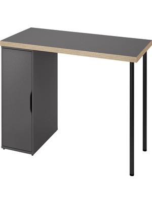 IKEA Gri Şık Çalışma Masası 140X60 cm