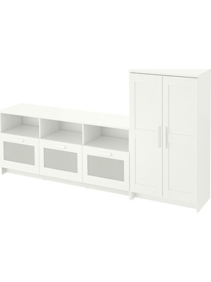 IKEA Beyaz Şık Tv Ünitesi 258X41X95 cm