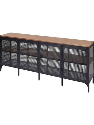 IKEA Siyah Pratik Tv Ünitesi 198X45X54 cm