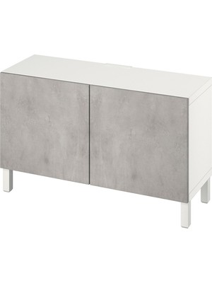 IKEA Beyaz Modern Tv Ünitesi 120X42X48 cm