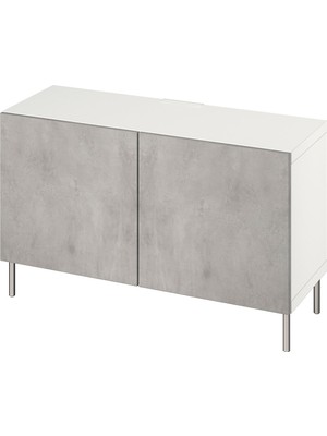 IKEA Beyaz Kullanışlı Tv Ünitesi 120X42X48 cm