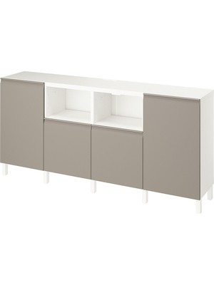IKEA Beyaz Pratik Tv Ünitesi 240X42X74 cm