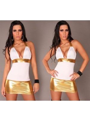 Colezium TP100982 Seksi Mini Elbise