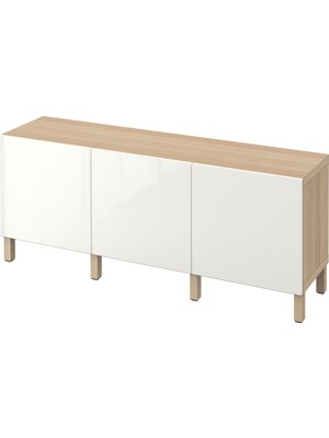 IKEA Meşe Şık Tv Ünitesi 180X40X48 cm