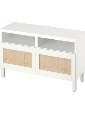 IKEA Beyaz Dayanıklı Tv Ünitesi 120X42X48 cm