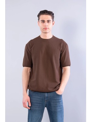 Mckanzie 10023 Bisiklet Yaka Petek Örgü Triko T-shirt