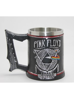 Marsilyan Pink Floyd Dark Side Of The Moon 3D Kabartmalı Çelik Kupa Bardak