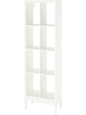 IKEA Beyaz Dayanıklı Kitaplık Raf Ünitesi 77X164 cm