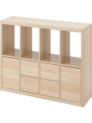 IKEA Meşe Kullanışlı Kitaplık Raf Ünitesi 77X147 cm